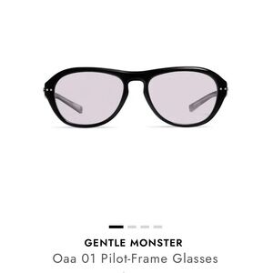 Gentle Monster Black and Purple Pilot Glasses - sold out online